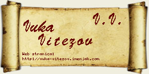 Vuka Vitezov vizit kartica